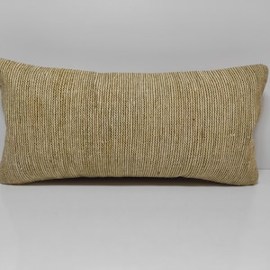 12x24 Boho Pillow, Turkish Kilim Pillow, Kilim Pillow Cover, Lumbar Pillow Cover, Tribal Pillow Cover, Moroccan Pillow, Germany,France,KM382