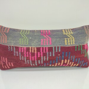 12x24 pillow cover, bolster pillow, velvet lumbar pillow, black pillow cover, turkish pillow, kilim pillow cover, decorative pillow KM642