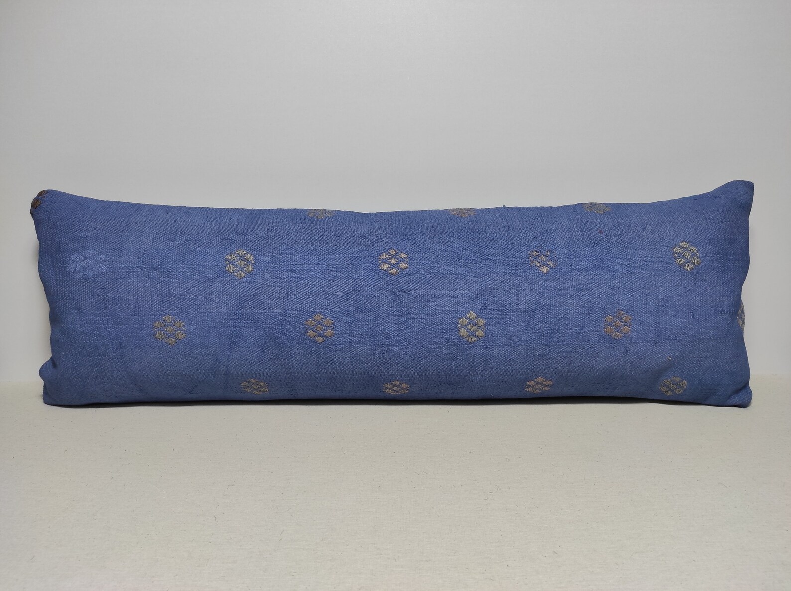 12x36 Blue Lumbar Pillow Coverextra Long Lumbarcolorful Boho Etsy