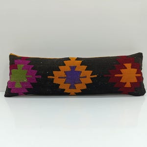 Kilim Pillow, 12x36 Decorative Kilim Pillow,  Cushion Cover, Throw Pillow, 12x36 Bohemian Kilim Pillow, Turkish Kilim Pillow, USA,  UM1096