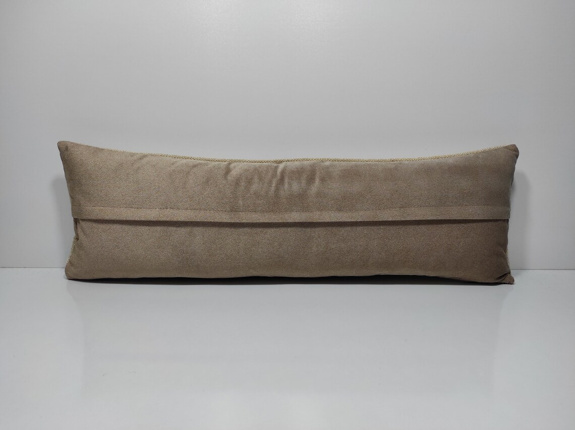 12x36 kilim natural lumbar almohada boho muebles para el | Etsy