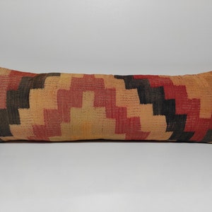 Decorative Kilim Pillow, Cushion Cover, 12x36 Bohemian Pillow, Throw Pillow, 12x36 Bohemian Kilim Pillow, Turkish Kilim Pillow, UK, UM022