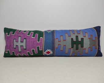 12x36 Bohemian Pillow,Decorative Kilim Pillow, Cushion Cover,Throw Pillow,12x36 Bohemian Kilim Pillow,Turkish Kilim Pillow,UK,CANADA,UM238