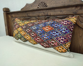 16x36 カラフルカバー、キリム枕、ホームデコレーション枕、クッション