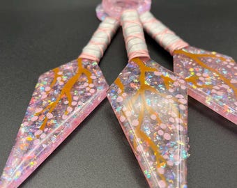 Kunai de flor de cerezo rosa Sakura