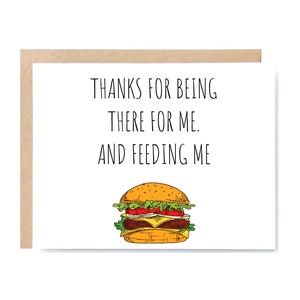 Funny Food Pun Thank You Card | Best Friend Greeting