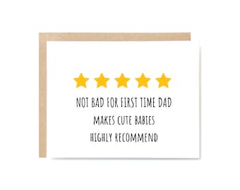 First Father's Day Card: New Dad Gift from Baby