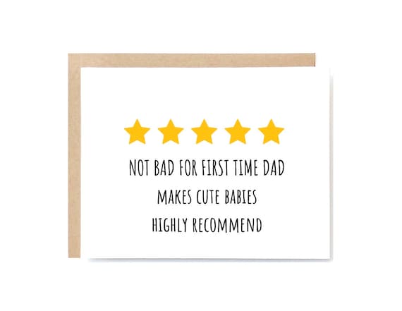 First Father's Day Card: New Dad Gift from Baby