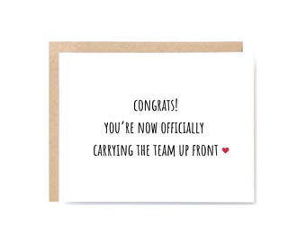 Funny Boob Job Card – Carrying The Team Up Front Joke – Dirty Adult Humor