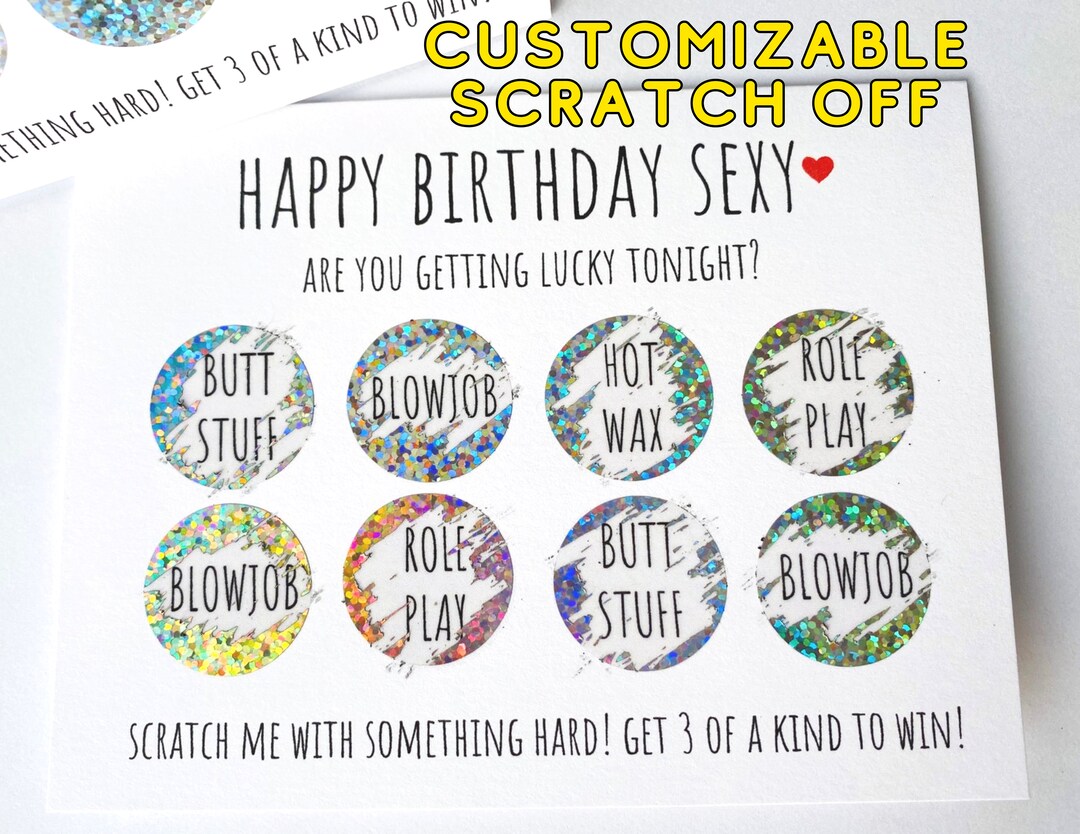 Custom Dirty Scratch off Card Birthday Scratch off Dirty Valentine Scratch  off Naughty Dirty Valentine's Day Card Scratch Off - Etsy