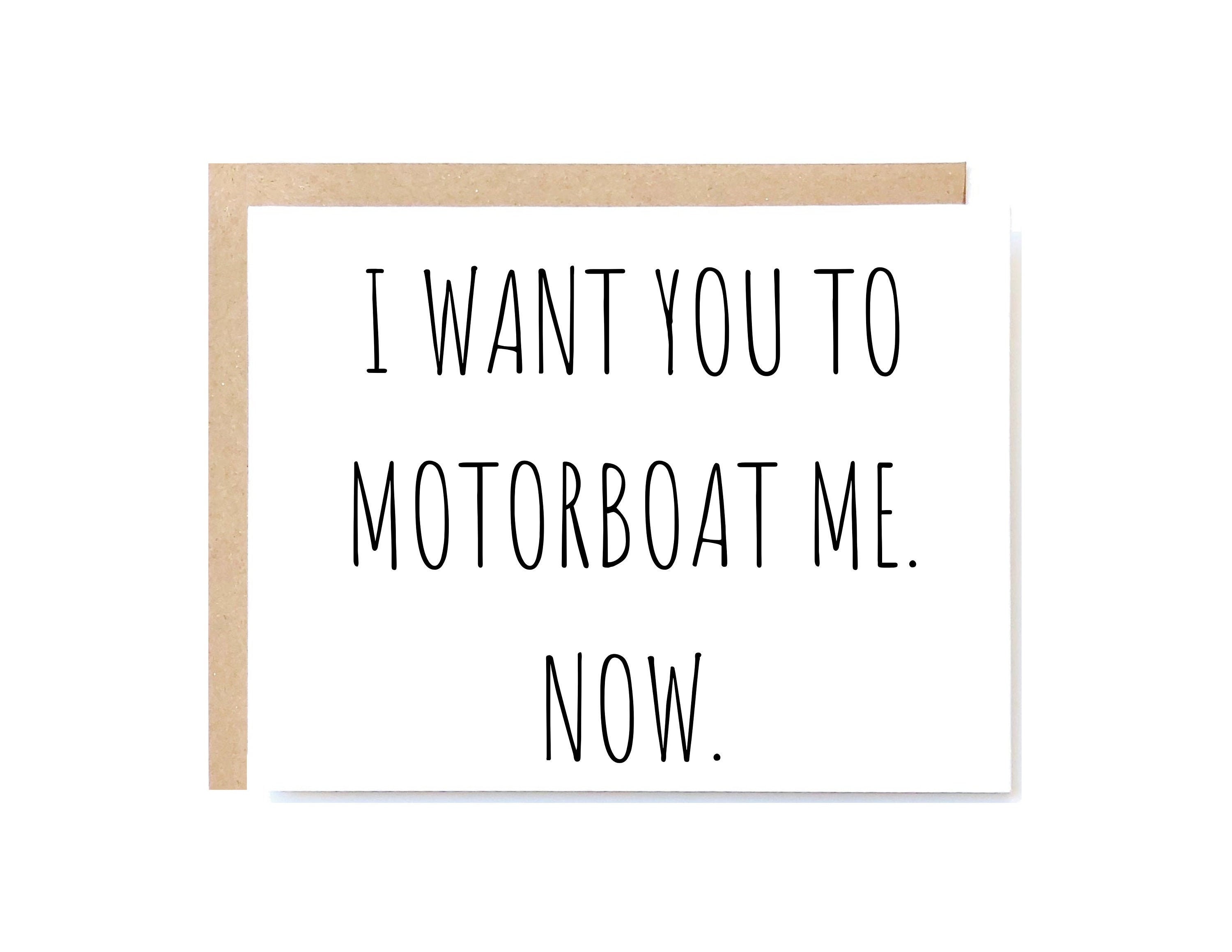 Motorboat Me Card Boyfriend Dirty Card Dirty Miss You Card - Etsy UK