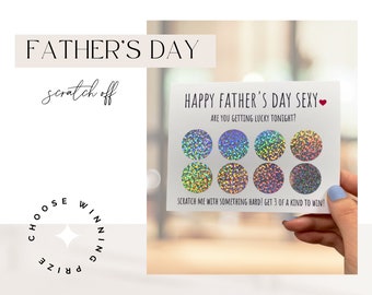 Custom dirty scratch off card | Father's day scratch off | dirty father's day scratch off | Naughty dirty father's day card scratch off