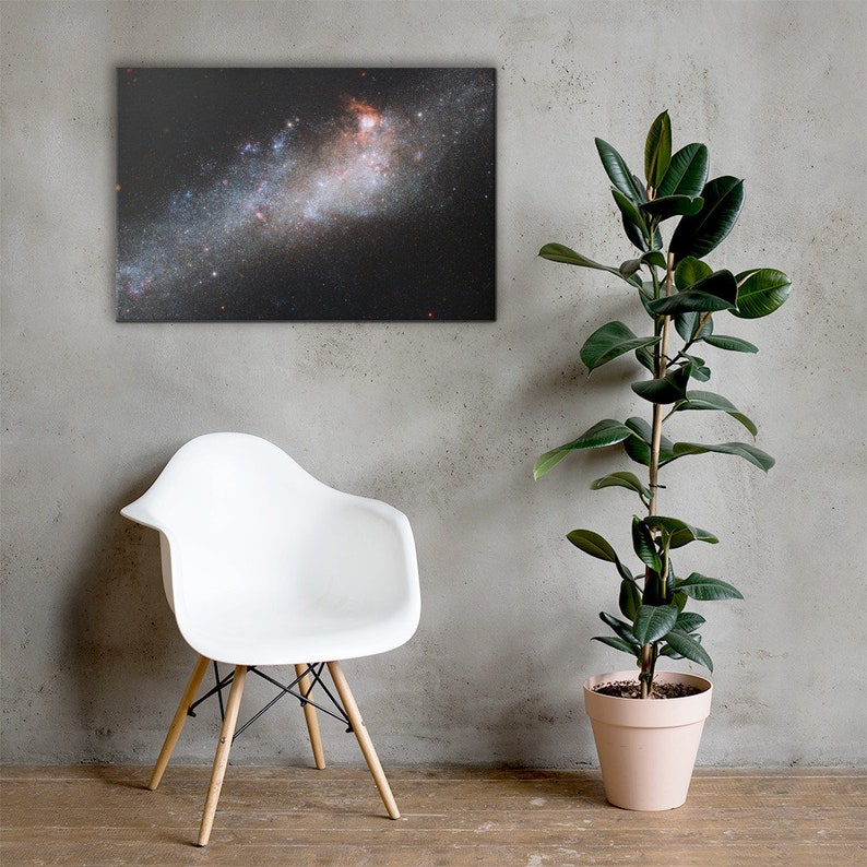 NGC 4656 Hockey Stick Galaxy Space Canvas Nebula and Etsy