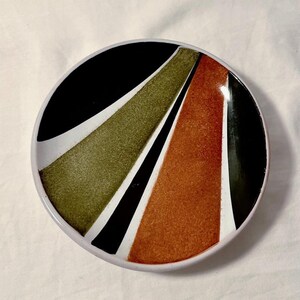 Vintage Krosselbach Pottery Plate: Clare Zange Signed West German Art