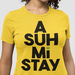 Jamaikanische Sprüche, Patois, jamaikanisches T-Shirt, Westindisch, Jamaika-Flagge, Jamaika-Shirt, Geschenk für Jamaikaner, jamaikanischer Slogan, Feiertag, Urlaub