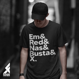 Maglietta personalizzata, Top 5 Rapper, Maglietta, Maglietta personalizzata, Hip hop, Per lui, Musica, Unisex, Rap, Artisti rap, Idea regalo, Per lei