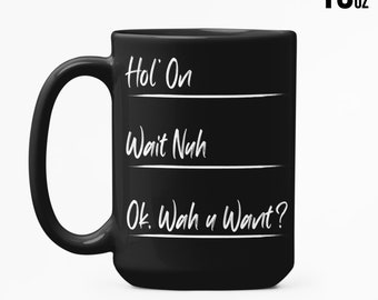 Measuring Cup, Patois, Mugs, Jamaican, Funny Gift Idea, Funny Drinks Mug, Hot Drinks, Drinking Cup, Glossy Mug, Tea, Coffee, Culture