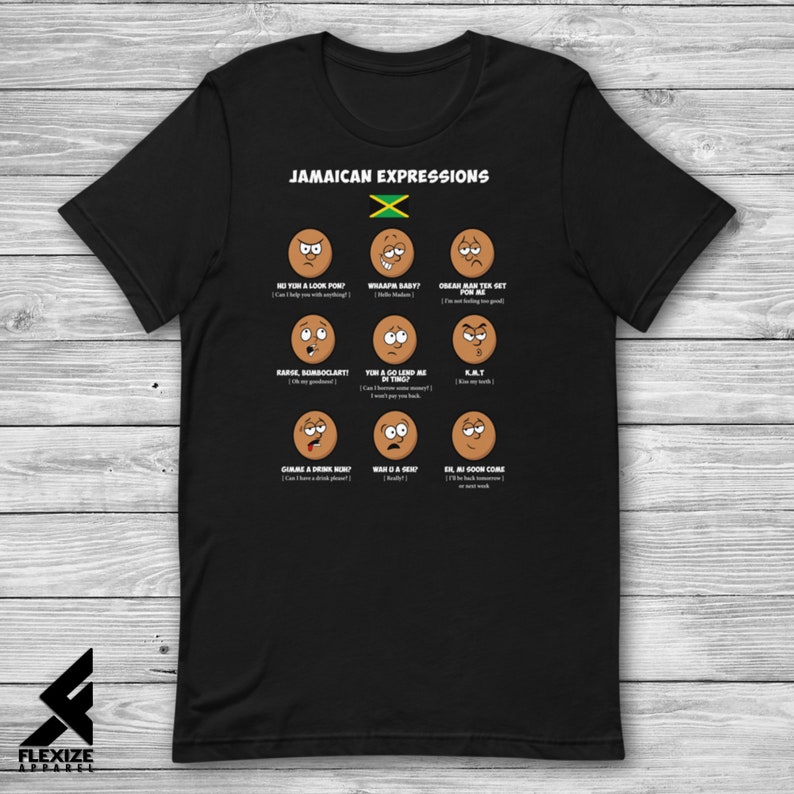 Jamaican Expressions No 1 Unisex Jamaican T Shirt Unisex Jamaican
