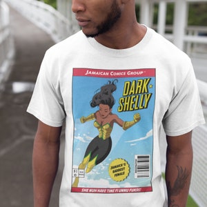 Female Superhero, Jamaican Patois, Novelty, Comic, Jamaican T shirt, Gift For Jamaicans, Jamaican Slogan, Funny T Shirts, Jamaican Tee image 3