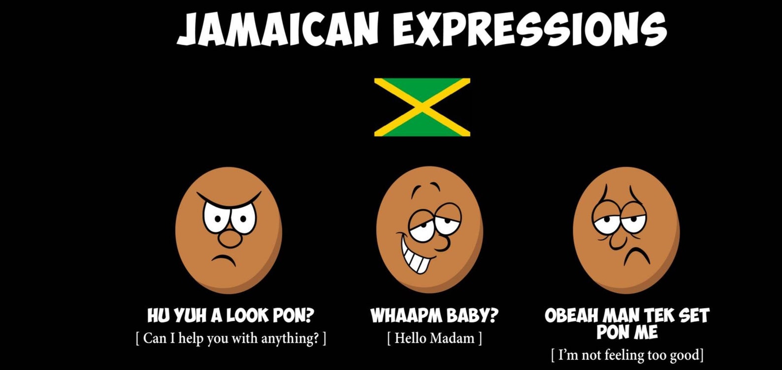 Jamaican Expressions No. 1, Unisex Jamaican T Shirt, Unisex, Jamaican