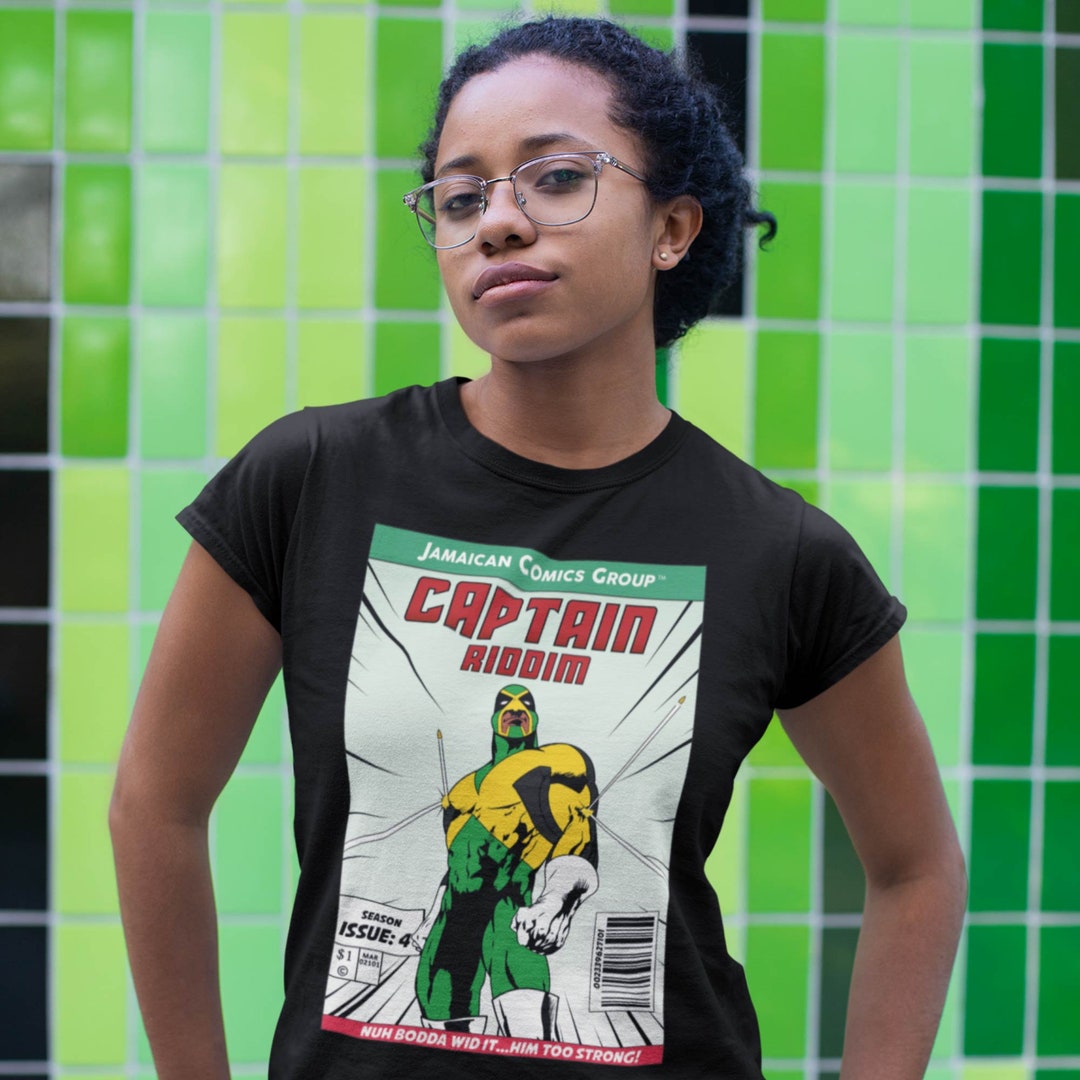 Captain Riddim Captain Riddim T-shirt, Black Culture, Jamaica Tee, Jamaican Shirt ...