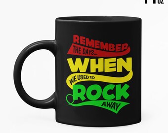 Reggae Music Slogan, Mugs, Jamaica, Gift Idea, Drinks Mug, Hot Drinks, Drinking Cup, Glossy Mug, Tea, Coffee, Culture, Personal Mug
