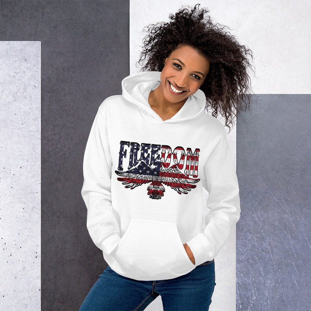 Freedom Eagle Hoodie Freedom Eagle Hoodie Sweatshirt - Etsy