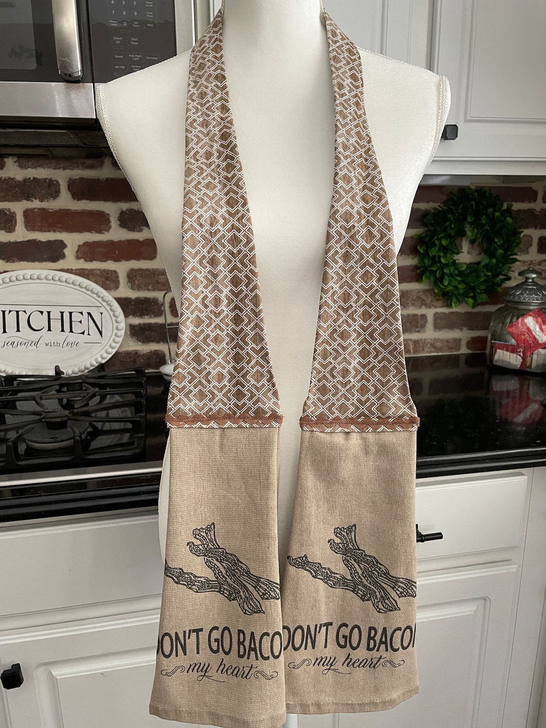 Towel Boa Kitchen Towel Boa Kitchen Towel Scarf Over the Etsy