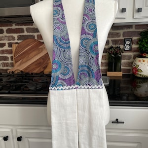 Cotton Towel Boa, Kitchen Neck Scarf, Baker&#39;s Gift