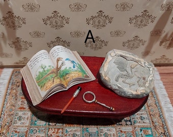 Mini libro tascabile Bibbia 1/12 casa delle bambole in