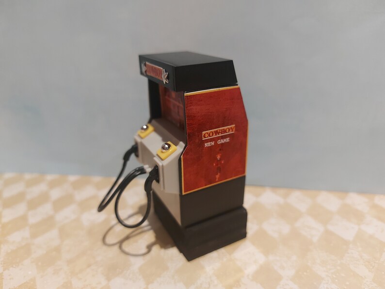 Dollhouse Arcade Machine Miniature Shooting/vintage Game