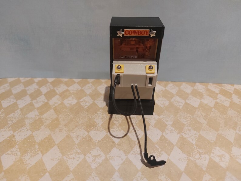 Dollhouse Arcade Machine Miniature Shooting/vintage Game