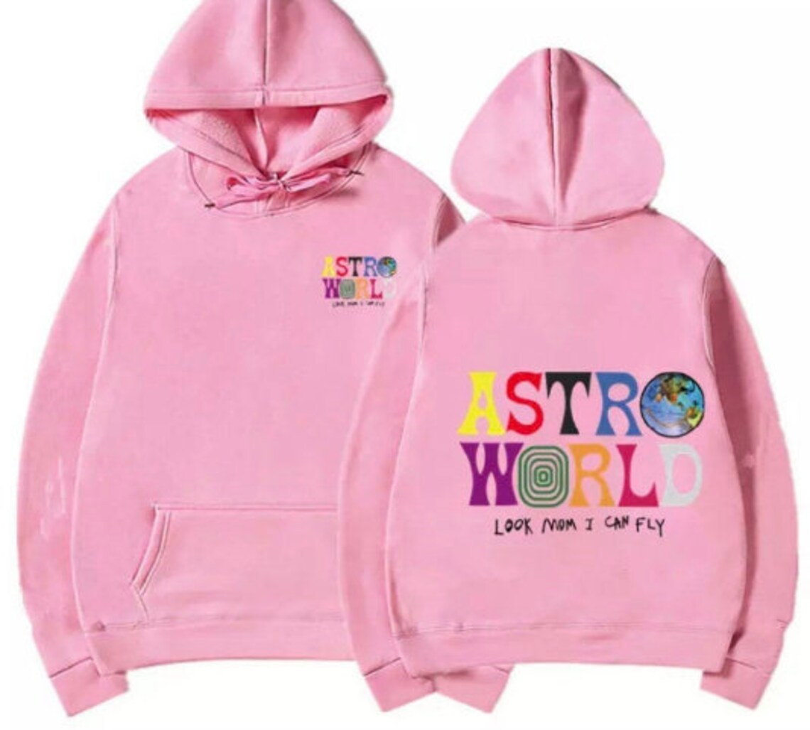 Astroworld Travis Scott Hoodie 'Look Mom I Can Fly' Etsy