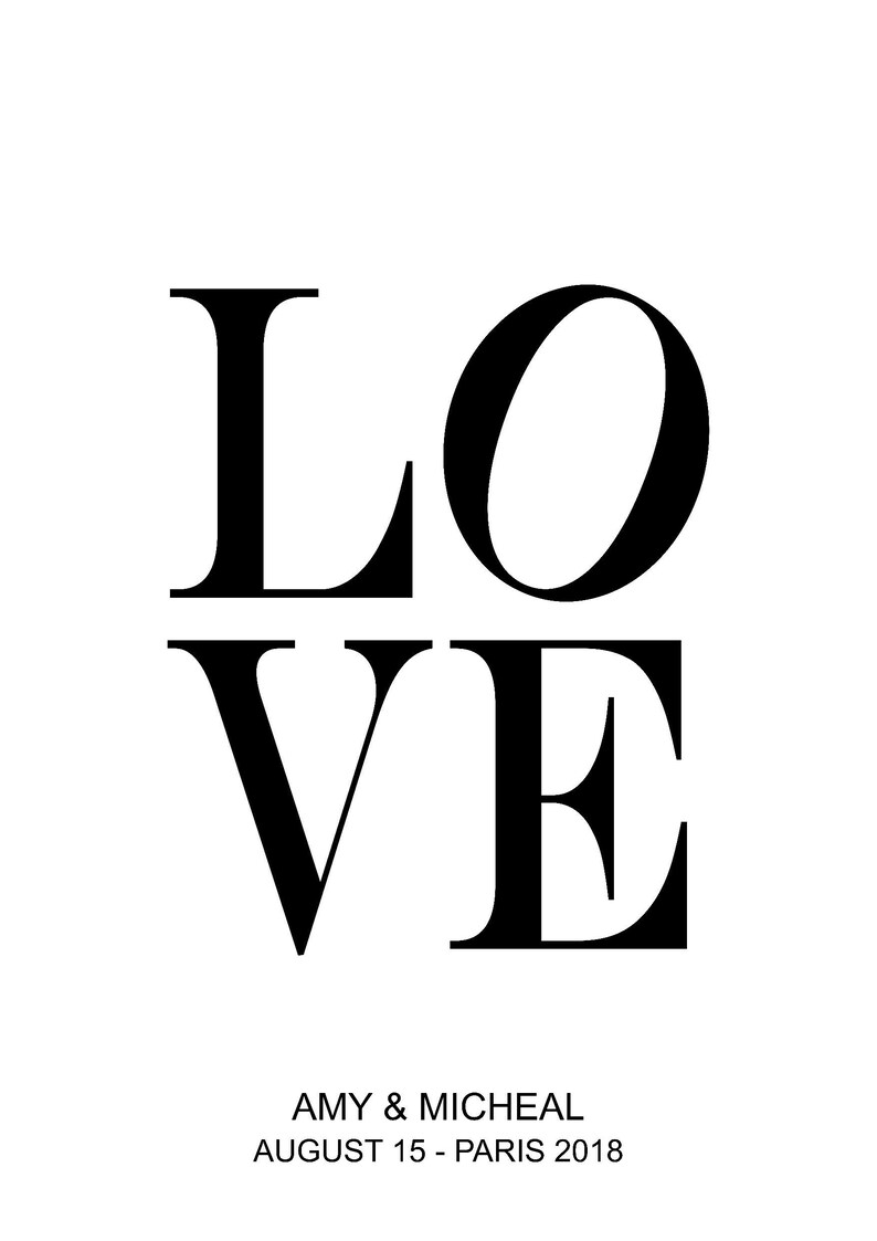 Calligraphy D\u00e9cor Poster Art Typography Love Printable Wall Art Instant Digital Prints Download Inspirational Home D\u00e9cor