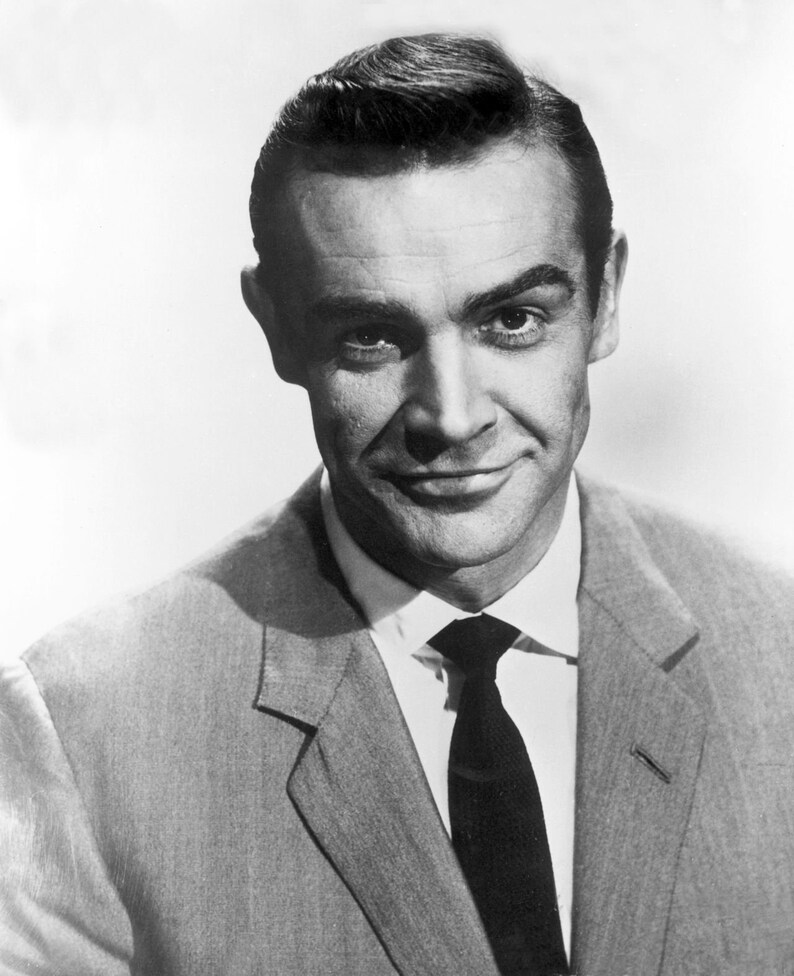 Sean Connery Poster James Bond 007 schwarz &amp; weiß hochwertige Etsy