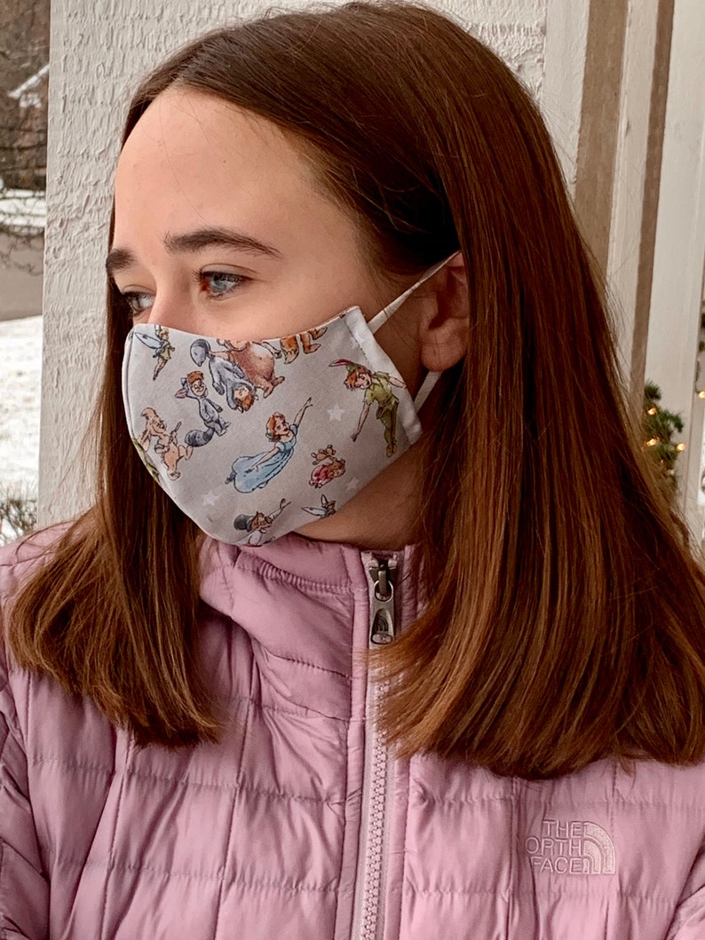 Peter Pan Face Mask, Disney Mask, Cotton Mask, Reusable Face Mask ...