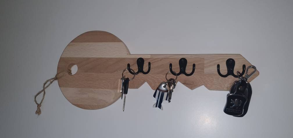 Porte Clé Mural en Bois Massif