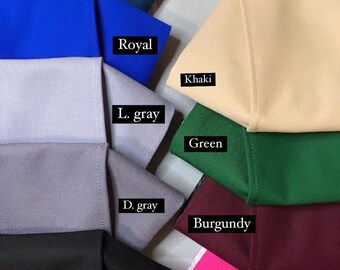 Sets of 3 masks | 3D Masks | 2 or 3 layers | Solid colors masks