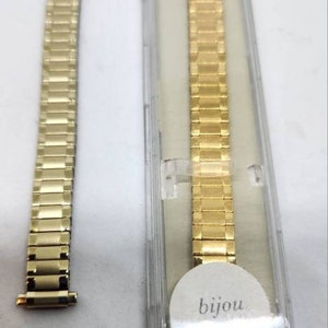 Ladies Flexible Goldtone Watchband,  10-12 MM.