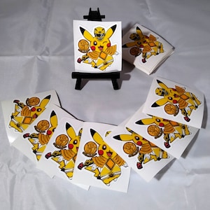 Trini-chu - Pikachu Yellow Ranger Vinyl Sticker