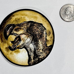 DodoRex Moon Sticker image 2