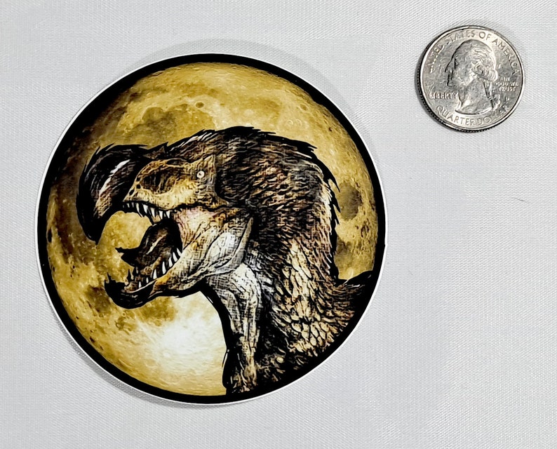 DodoRex Moon Sticker image 2