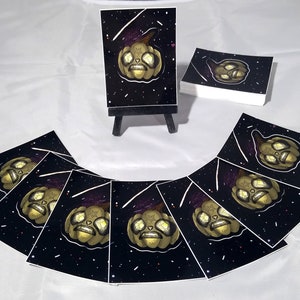 Panda Pumpkin In Space Kiss-cut Vinyl Sticker