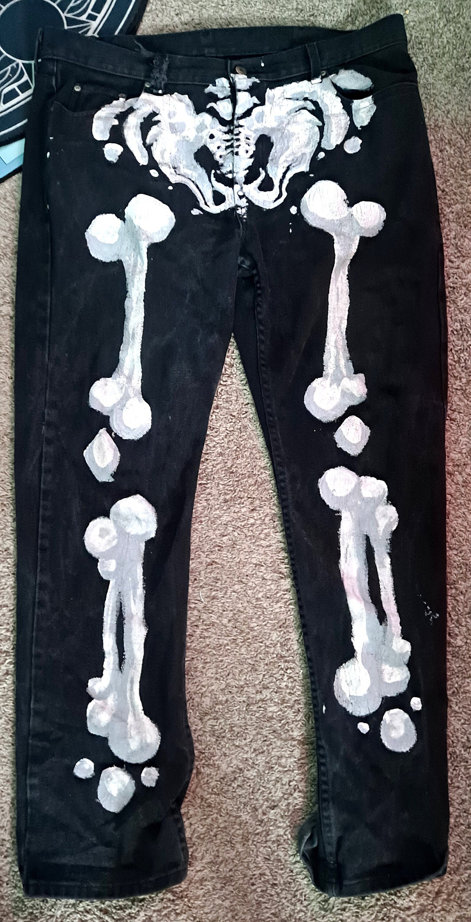 Custom Skeleton Jeans 
