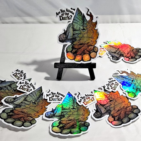 Are You Afraid of The Dark Holographic Sticker