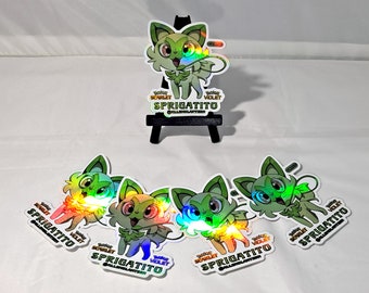 Sprigatito Holographic Sticker