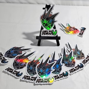 Pegatina holográfica de Kamen Rider Demons