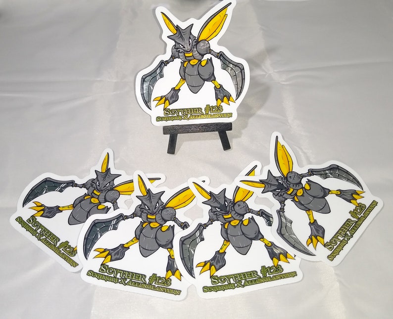 Skeleton Scyther Chrome Sticker