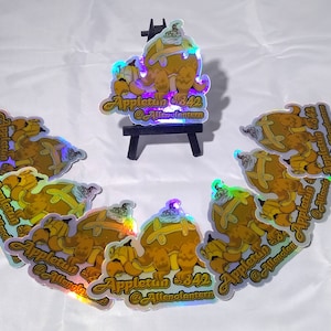 Adesivo holográfico Appletun de torta de abóbora