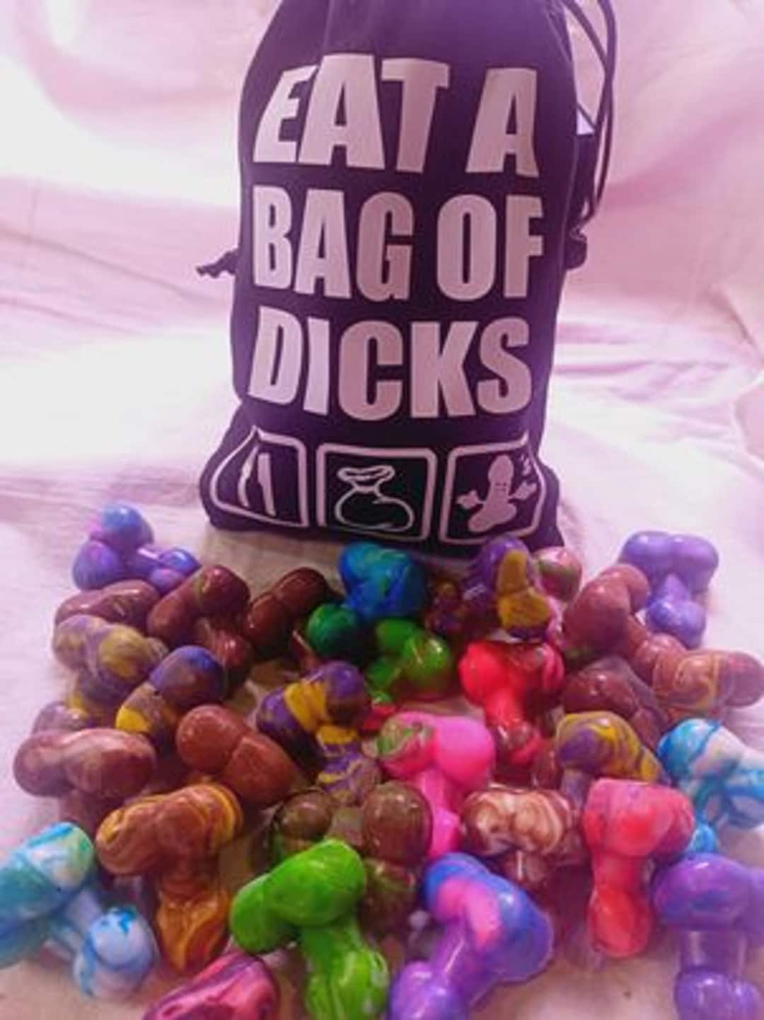 Eat A Bag of Dicks Chocolate Gag Gift Shipped Anonymously or With Note